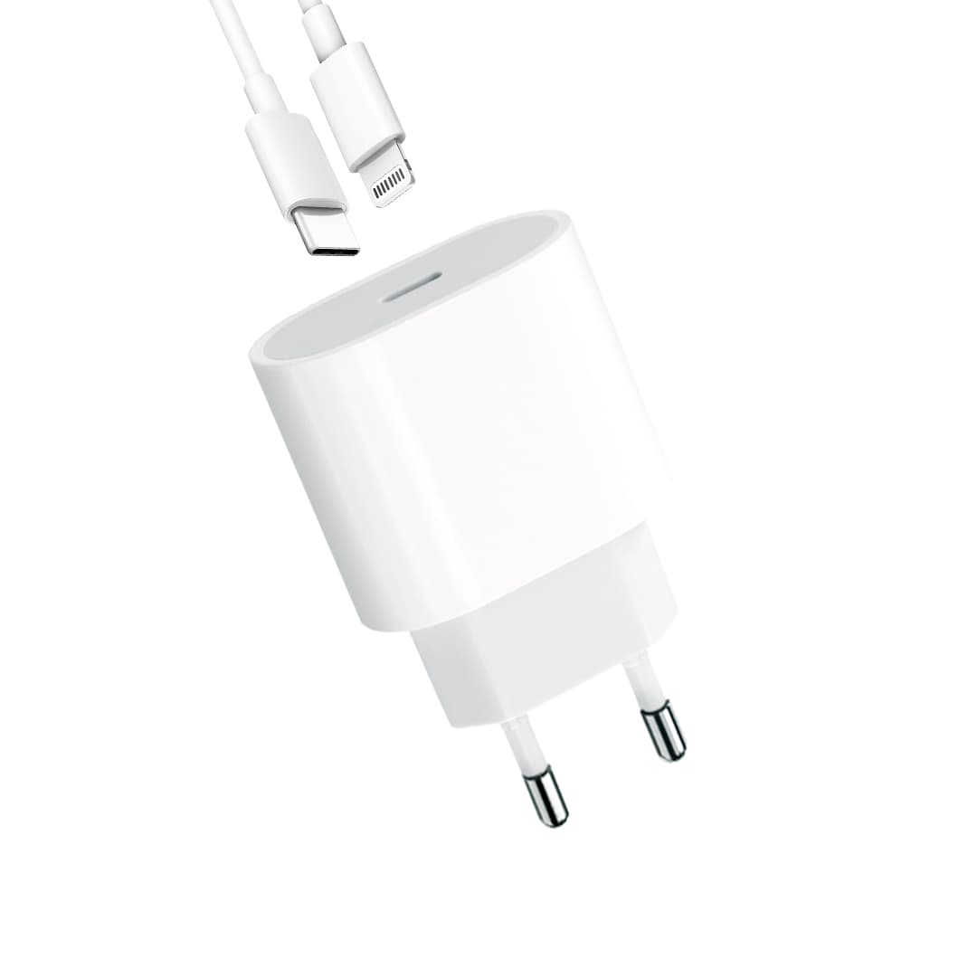 WEWO PD Punjač za iPhone 20W/3A + Type-C na Lightning cable (ORIG. design) beli