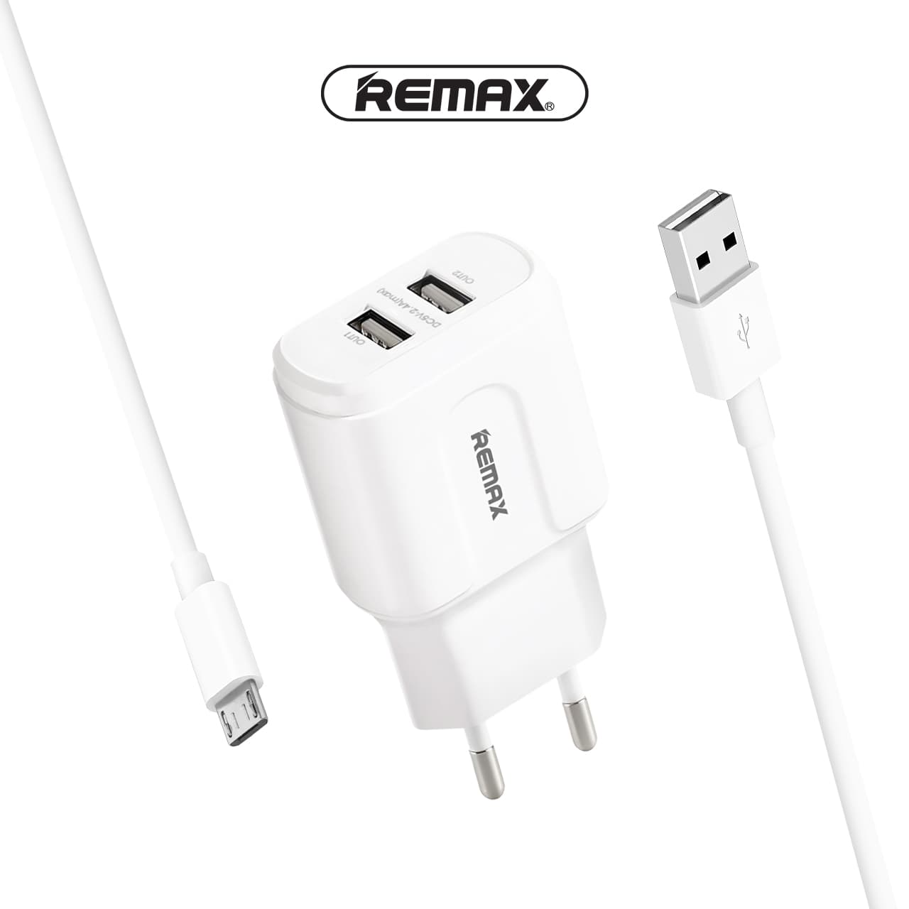 Punjač REMAX RP-U22 2XUSB 2.4A + micro USB cable