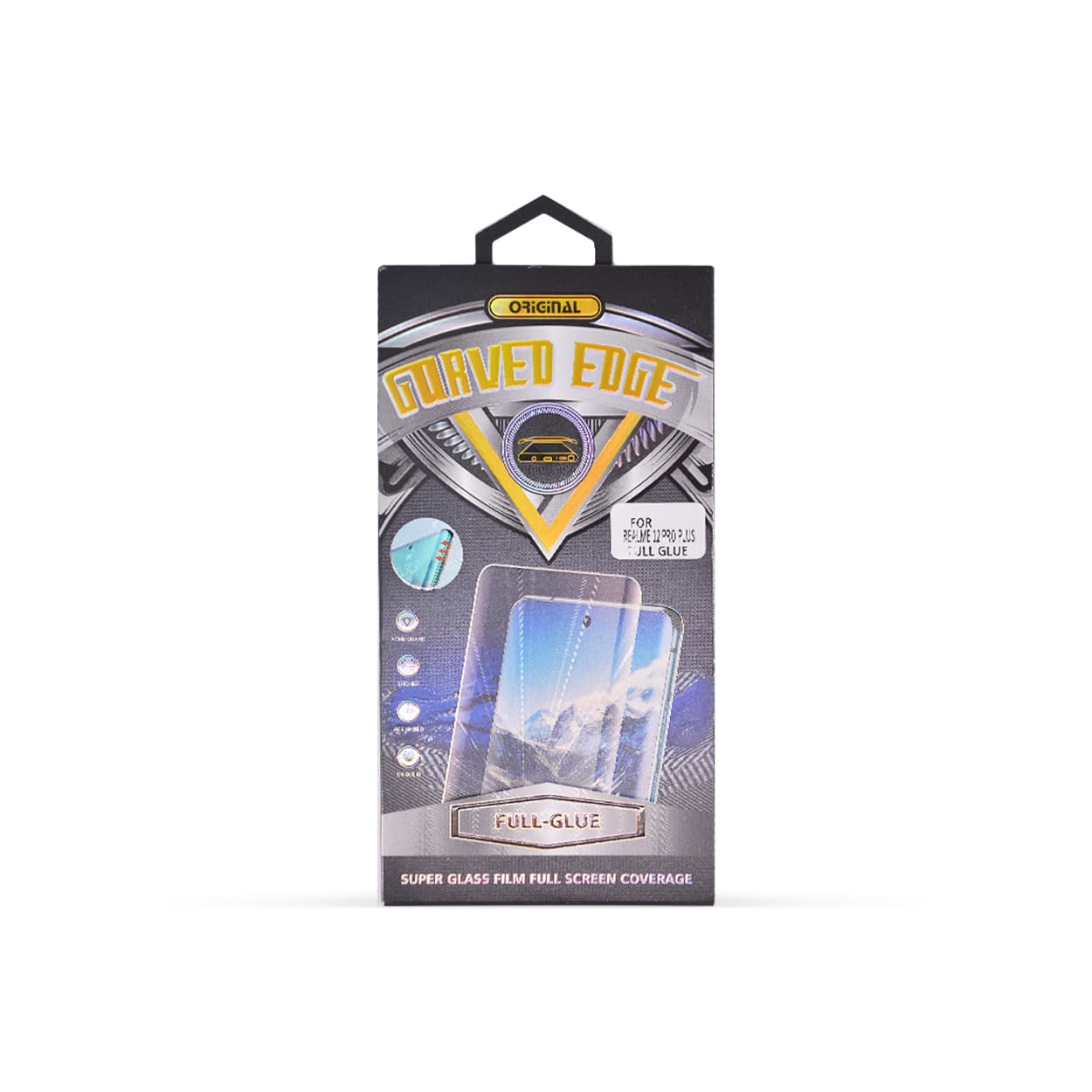 Nalepnica Display-a Glass 5D FULL GLUE Realme 12 Pro Plus (black)