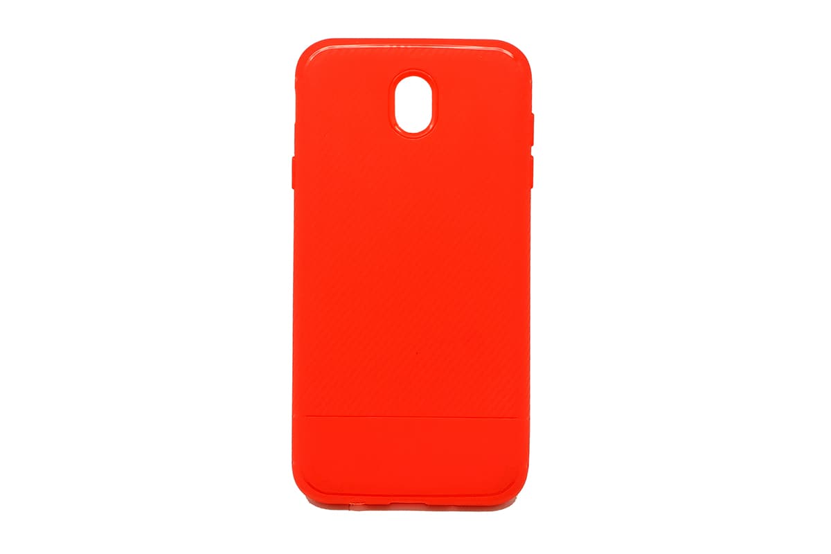 TPU CARBON for SM-J730F (Galaxy J7 2017) red