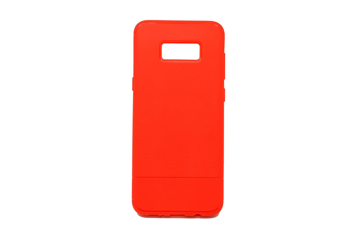 TPU CARBON for SM-G955F (Galaxy S8 Plus) red