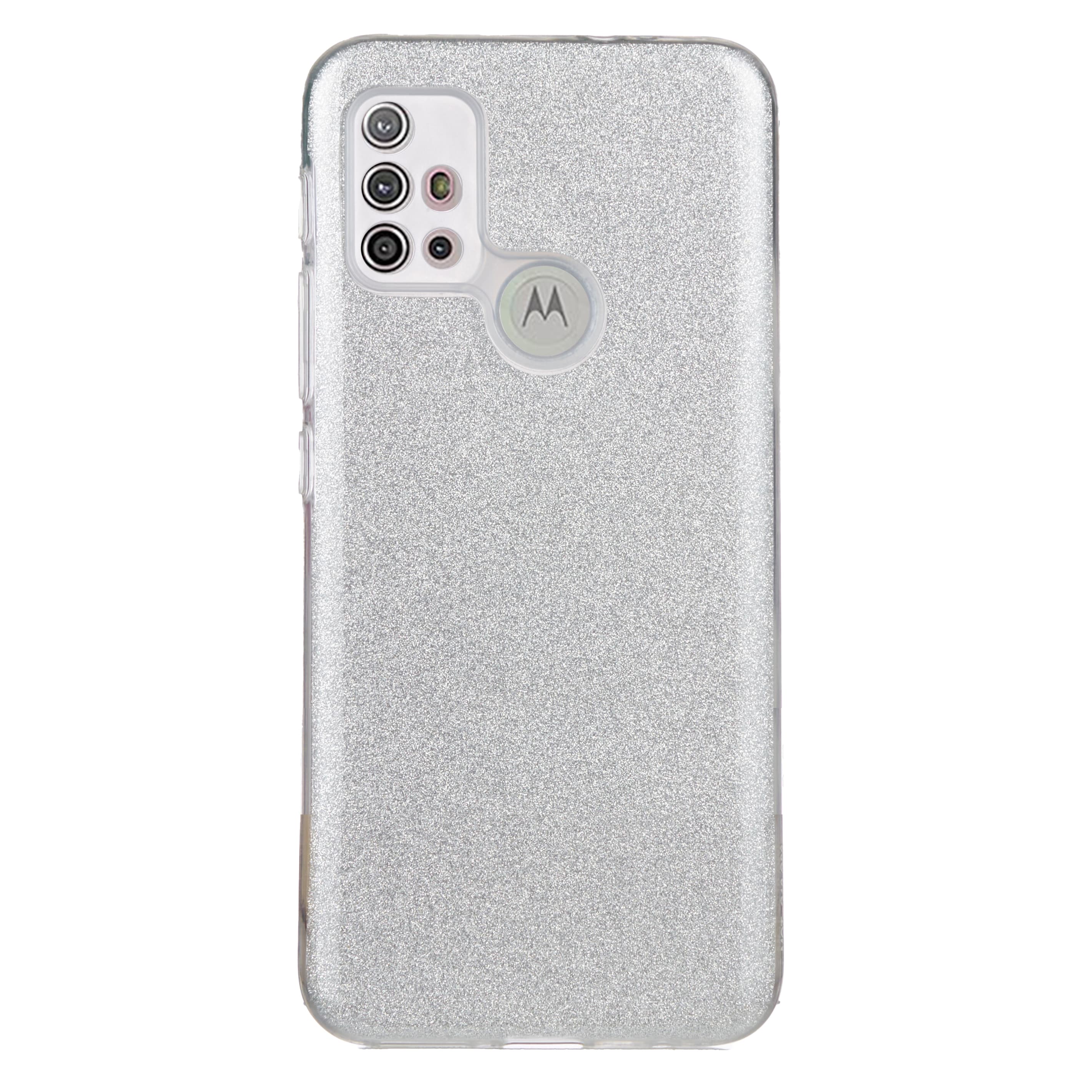 TPU Sparkly SHINE Moto G10/G30/G20 (silver)