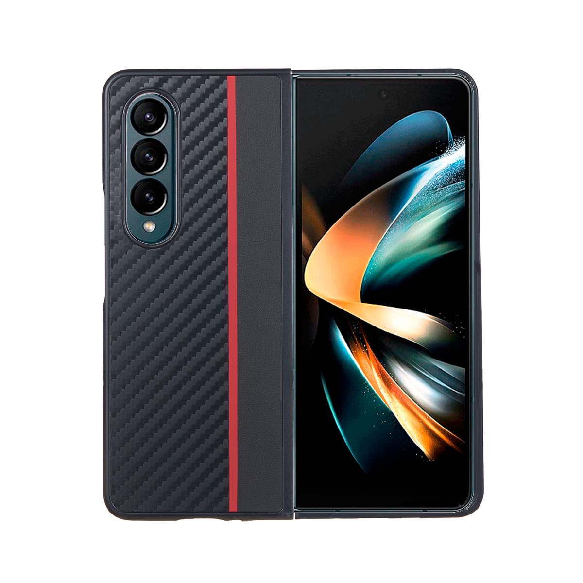 PC CARBON for SM-F936B (Galaxy Z Fold 4) crno-crvena