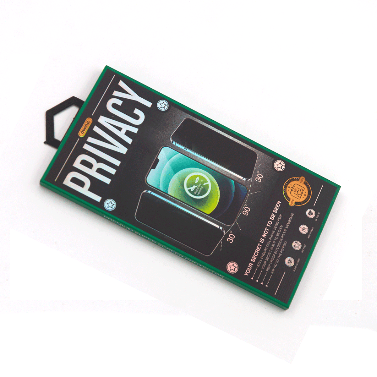 Nalepnica Display-a Glass PRIVACY 5D FULL GLUE za iPhone 15/16 (6.1")