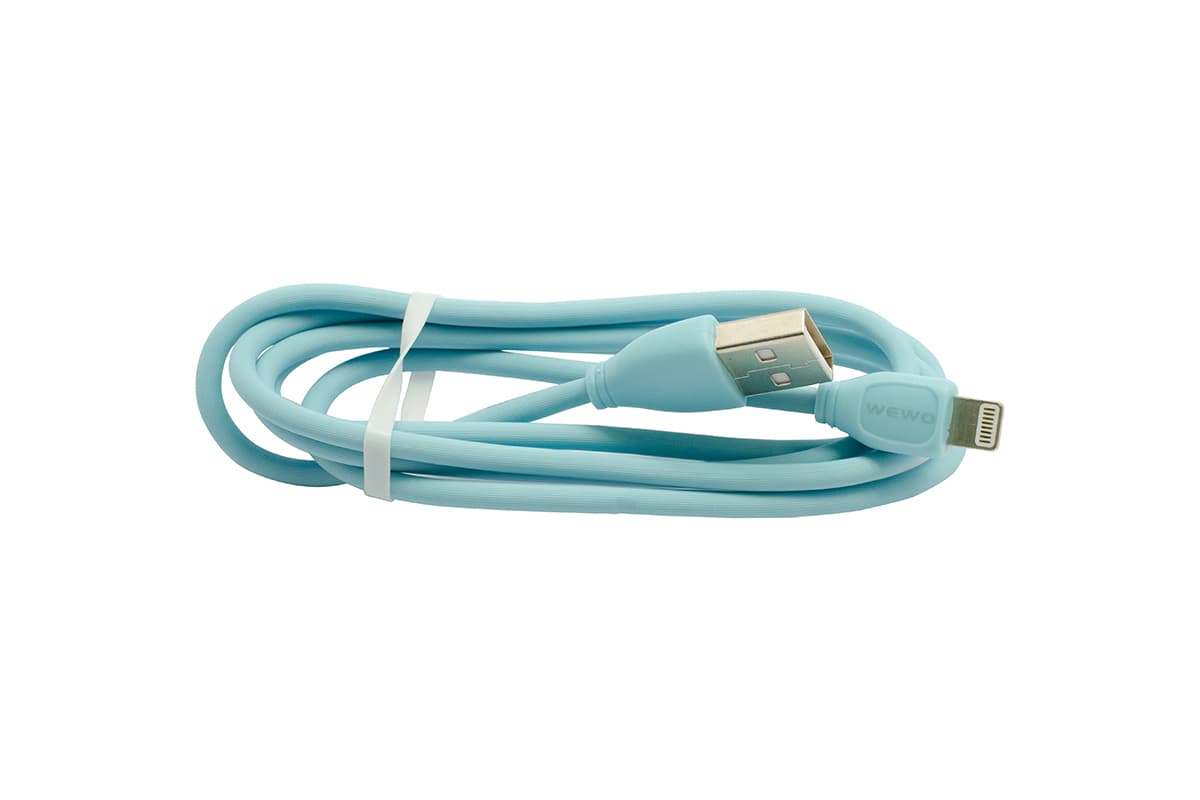 USB Data Cable QC WEWO WCA-05 iPhone (2.4A) plavi 1m