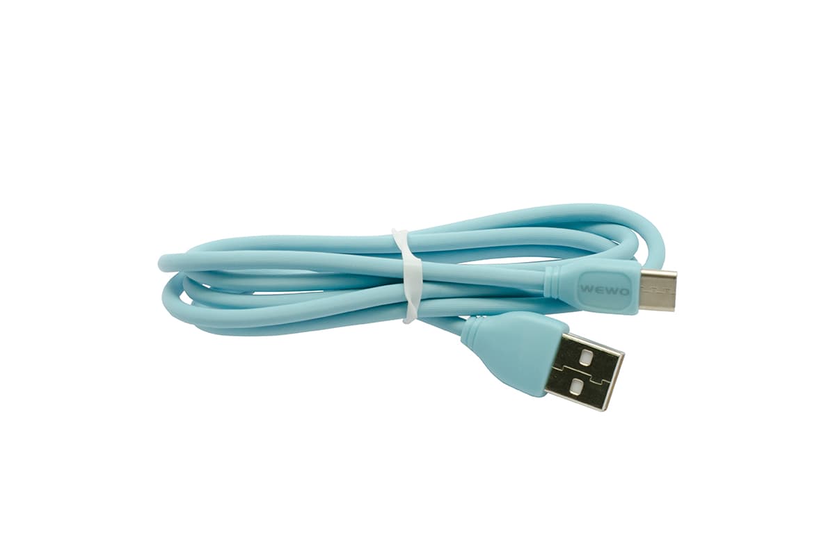 USB Data Cable QC WEWO WCA-05 Type-C (2.4A) plavi 1m