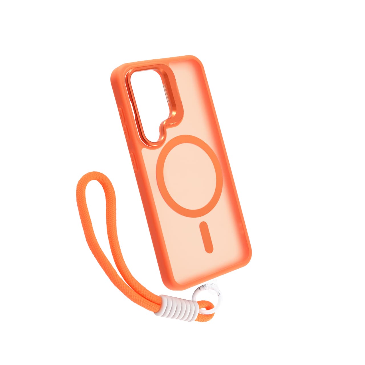 PC CAMERA STAND ROPE MAGSAFE for SM-S921B/S931B (Galaxy S24/S25) narandžasta