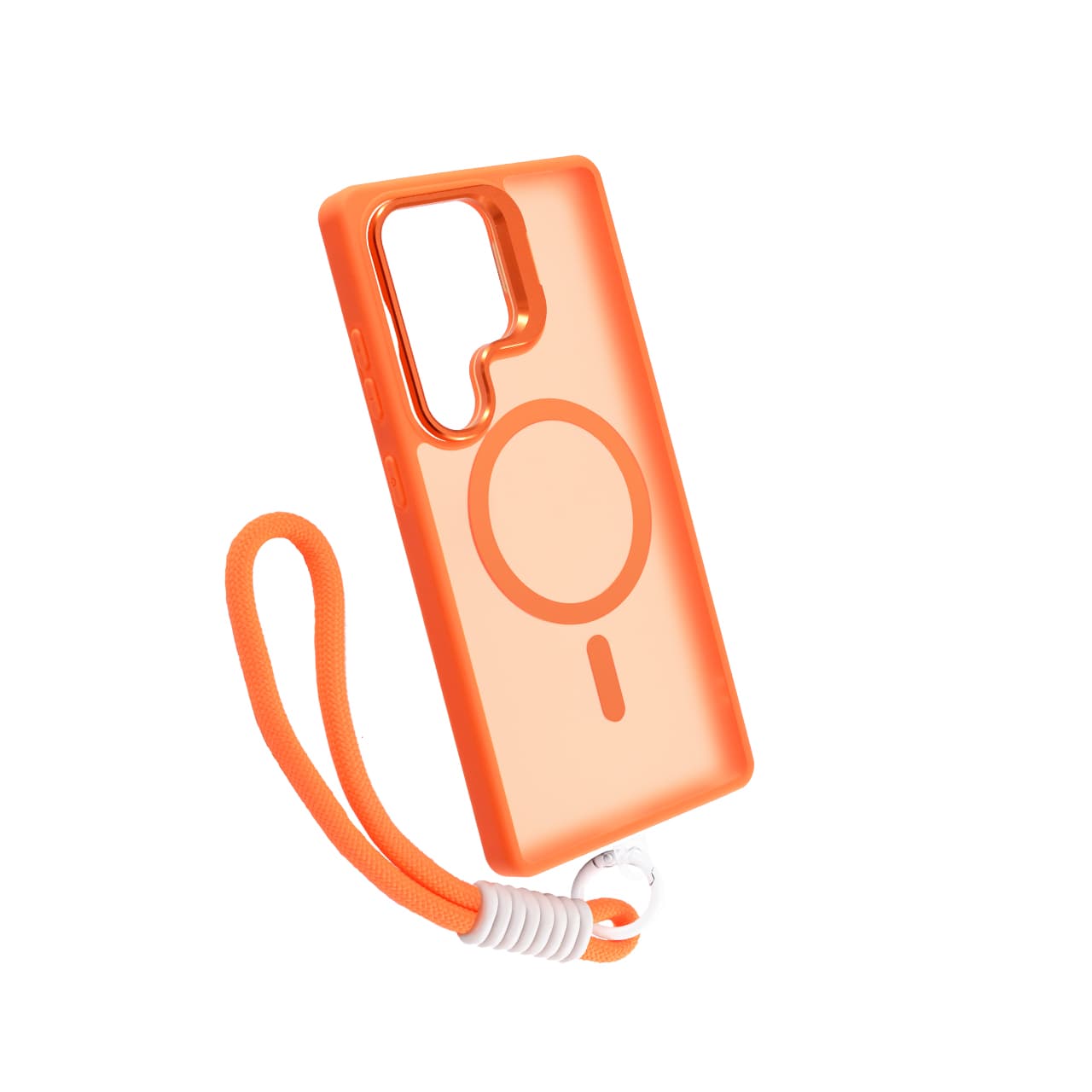 PC CAMERA STAND ROPE MAGSAFE for SM-S938B (Galaxy S25 Ultra) narandžasta