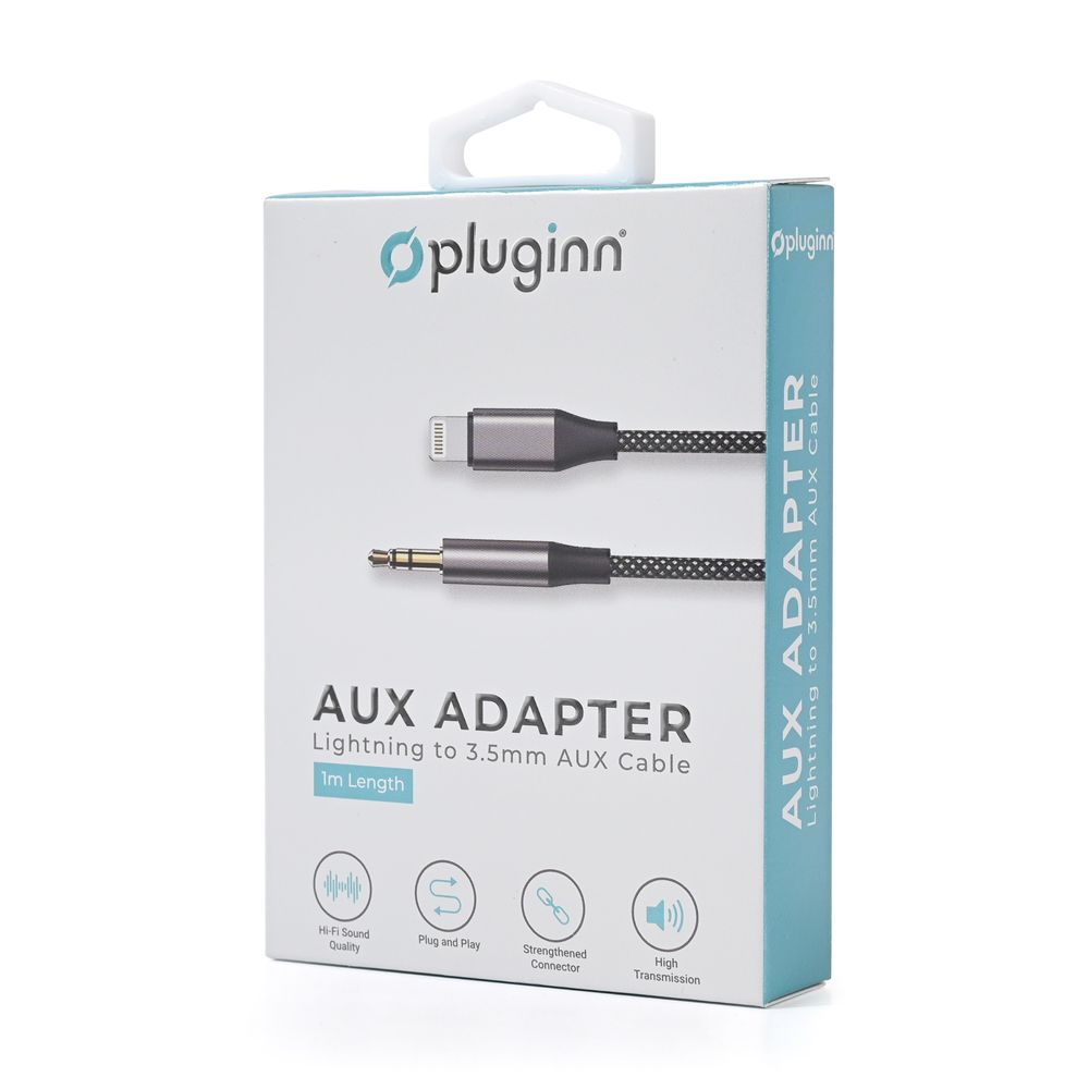Kabl — Adapter Pluginn 3.5mm na Lightning 1m, crni