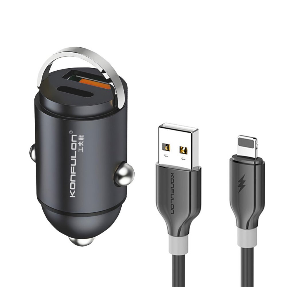 Punjač za Apple — Auto Konfulon C95Q DC85 QC3.0 20W, PD 20W sa iPhone