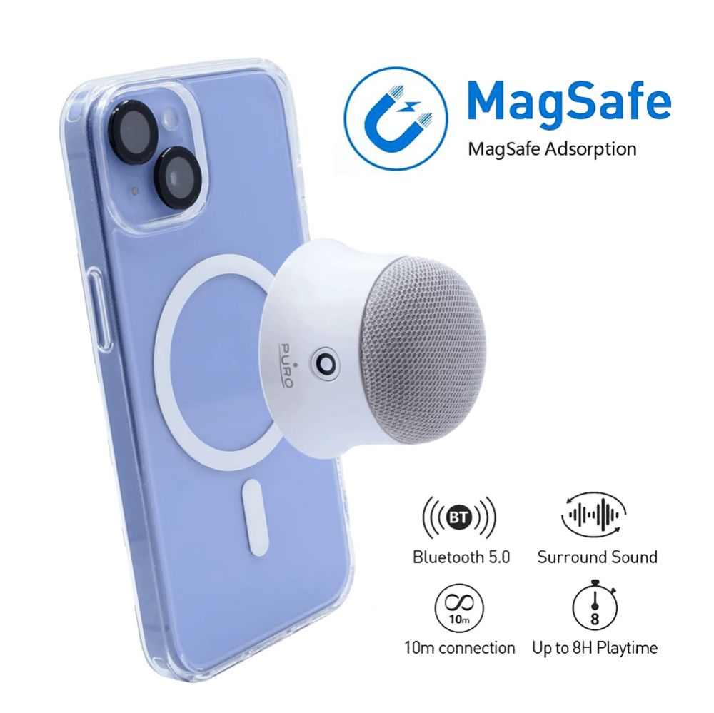Audio oprema — Bezicni zvucnik Puro MagSafe, beli