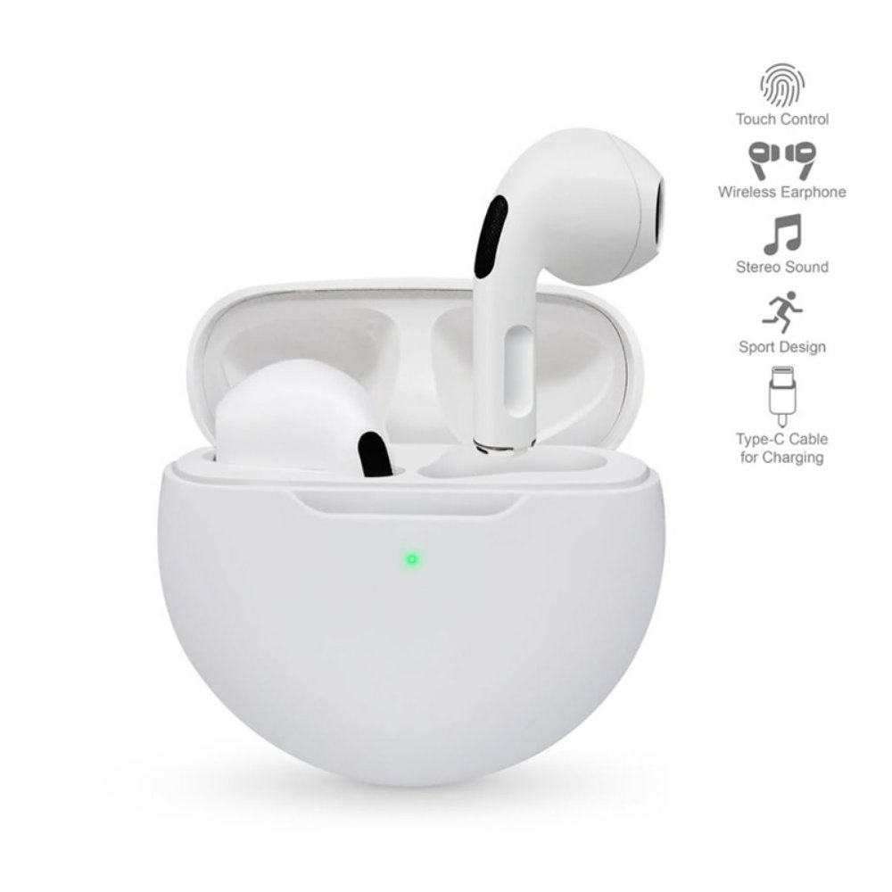 Audio oprema za Apple — Bluetooth slusalice Airpods T-phox Pro bele HQ