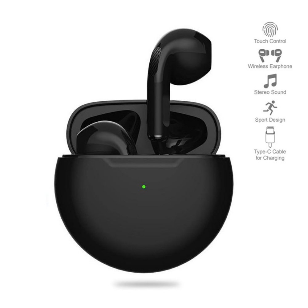 Audio oprema za Apple — Bluetooth slusalice Airpods T-phox Pro crne HQ