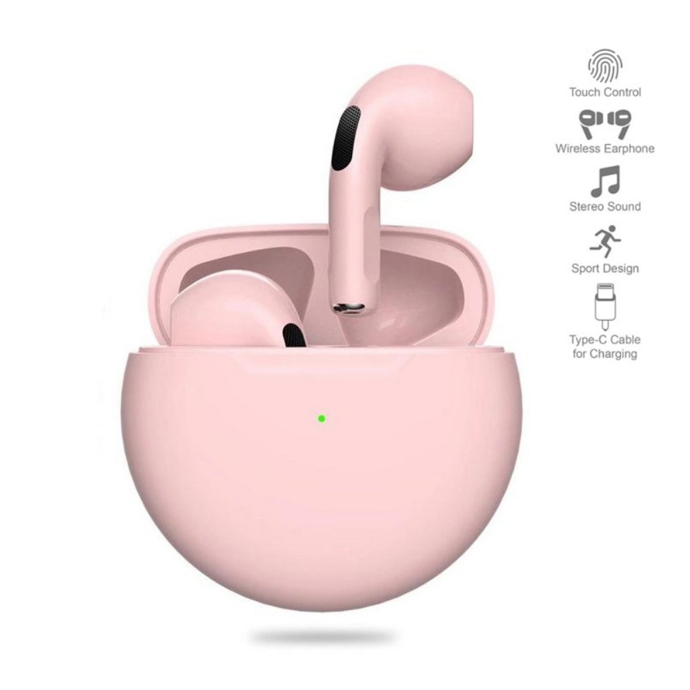 Audio oprema za Apple — Bluetooth slusalice Airpods T-phox Pro pink HQ