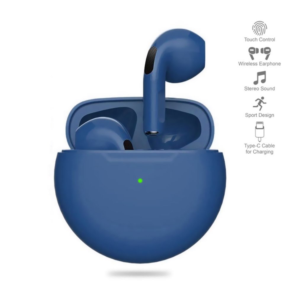 Audio oprema za Apple — Bluetooth slusalice Airpods T-phox Pro tamno plave