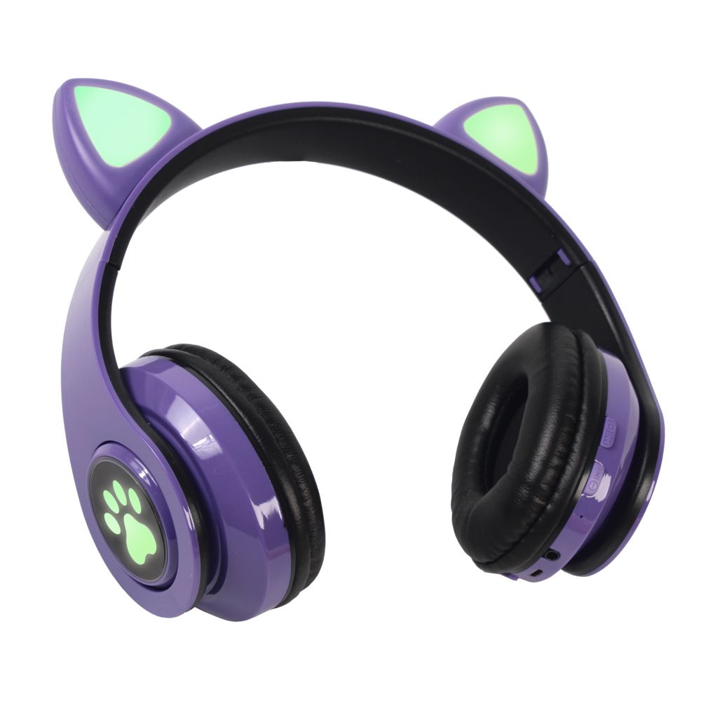 Audio oprema — Bluetooth slusalice Cat Ear ljubicaste