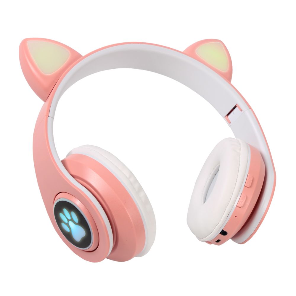 Audio oprema — Bluetooth slusalice Cat Ear svetlo, svetlo roze