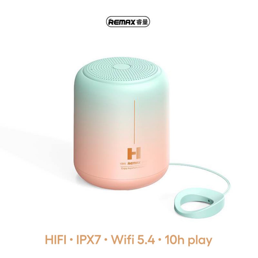 Audio oprema — Bluetooth zvucnik Remax Sky Mirror RB-H1 mint, roze