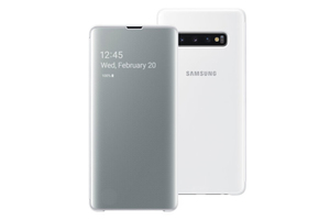 Maska za Samsung Galaxy S10e — Clear View bela