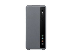 Maska za Samsung Galaxy S20 — Clear View, siva
