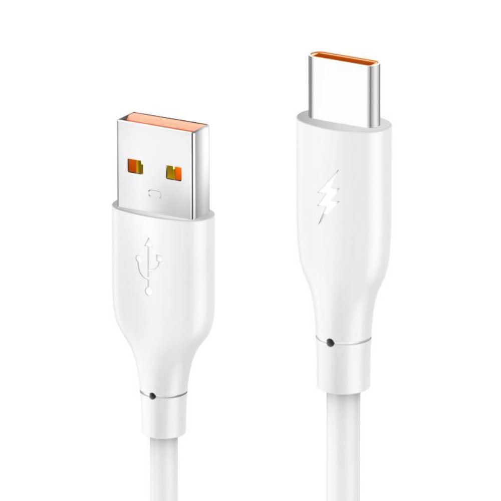 Kabl — Data Konfulon DC65, 3A, USB na Type C beli 1m