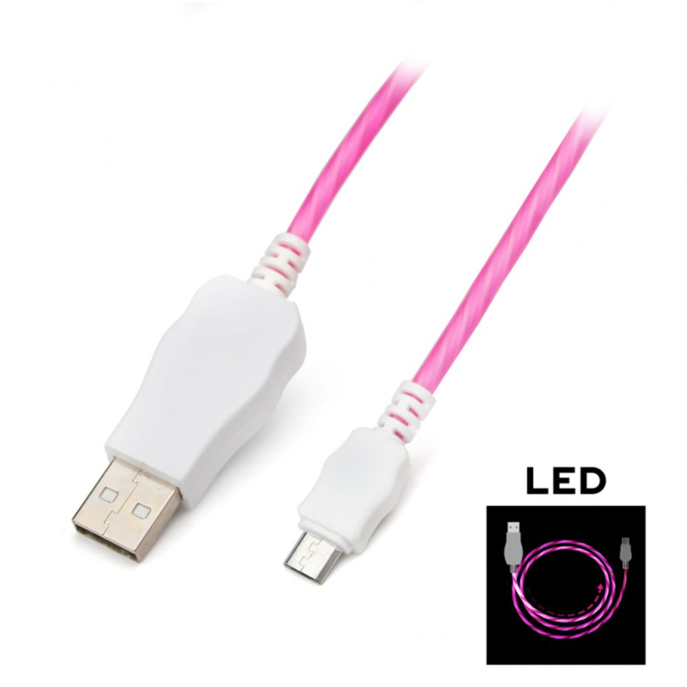 Kabl — Data Kucipa K220 micro USB 1m, pink