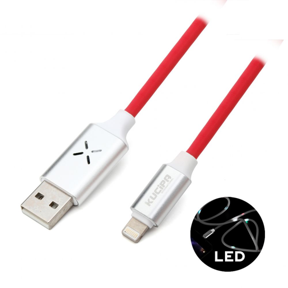Kabl za Apple — Data Kucipa iPhone lightning 1m, crveni