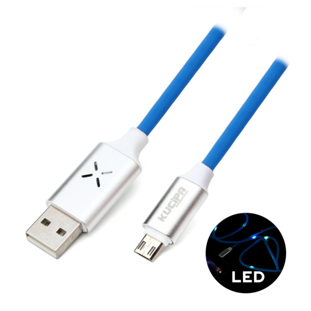 Kabl — Data Kucipa K257 micro USB 1m, plavi