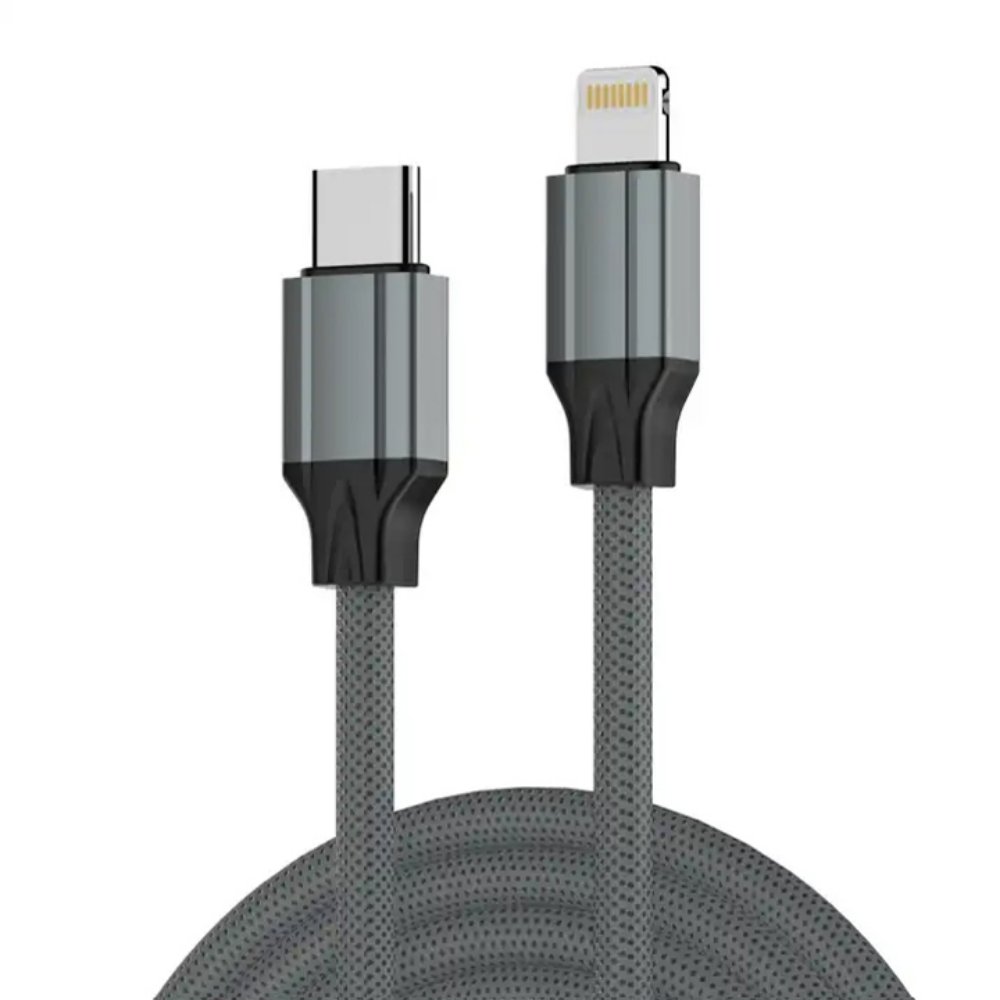 Kabl za Apple — Data Ldnio 30w, Type C na iPhone Lightning sivi 2m