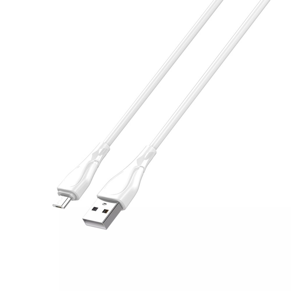 Kabl — Data Ldnio LS611 25W Fast micro USB beli 1m