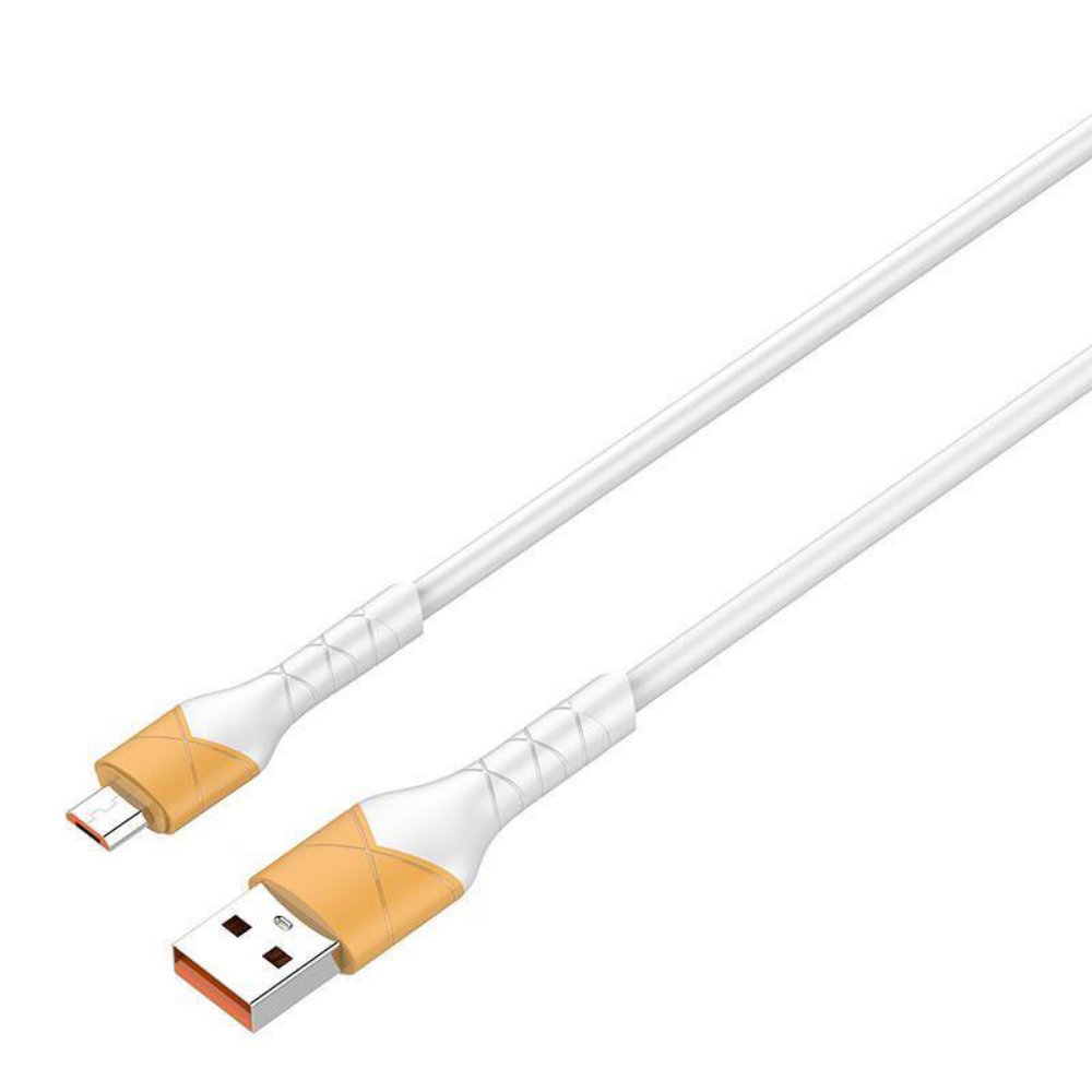 Kabl — Data Ldnio LS801 30W Fast micro USB beli 1m