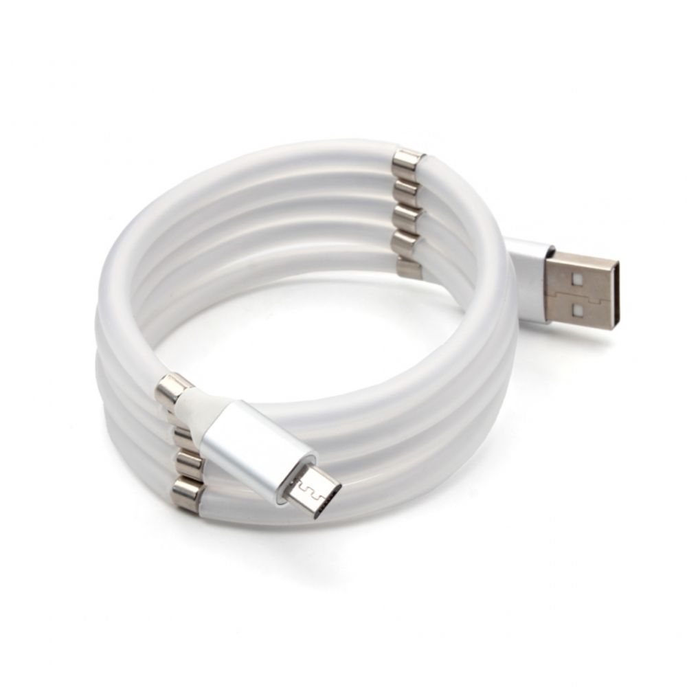 Kabl — Data magnet micro USB, beli