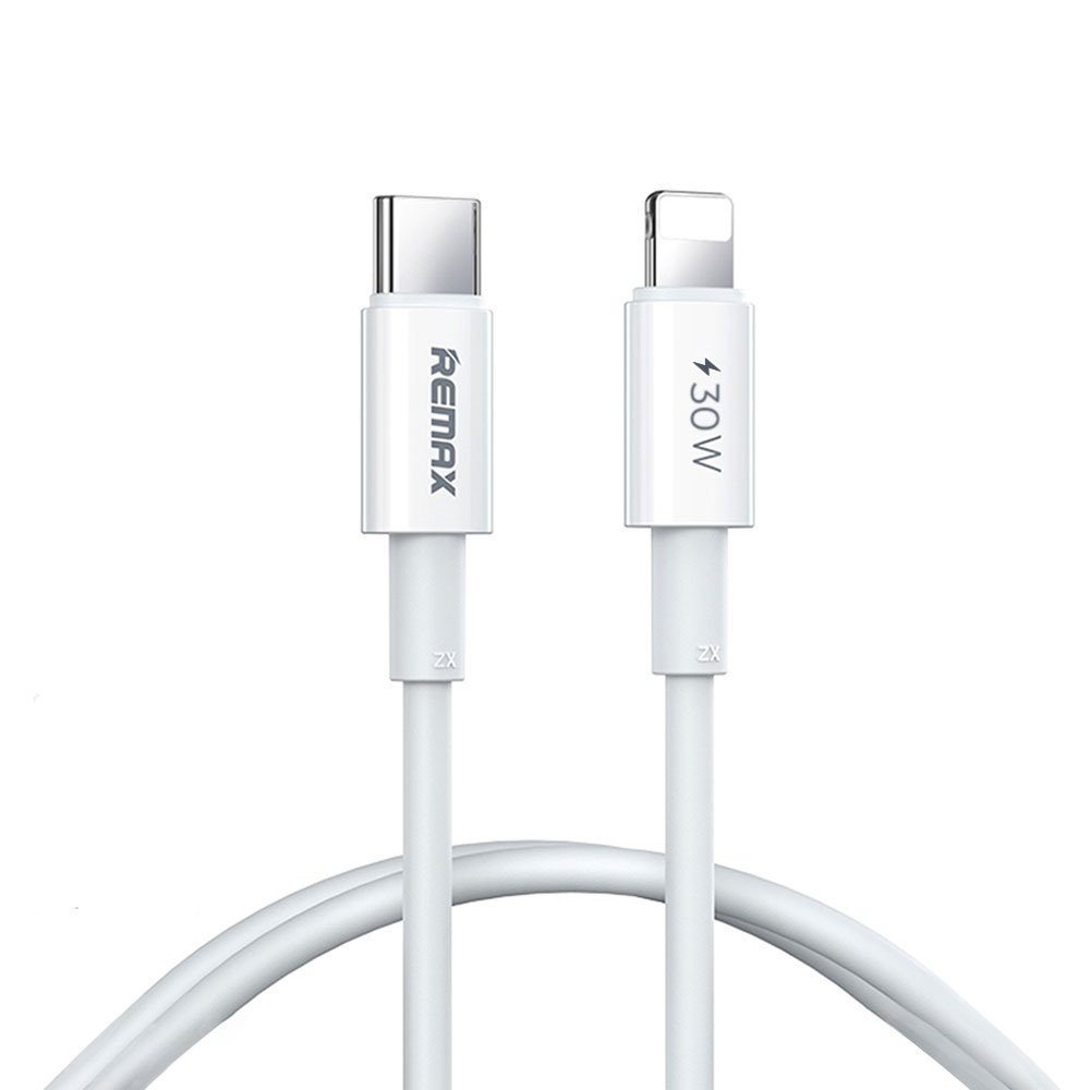 Kabl za Apple — Data Remax Dofon Series 30W PD Fast Charging 1M, beli
