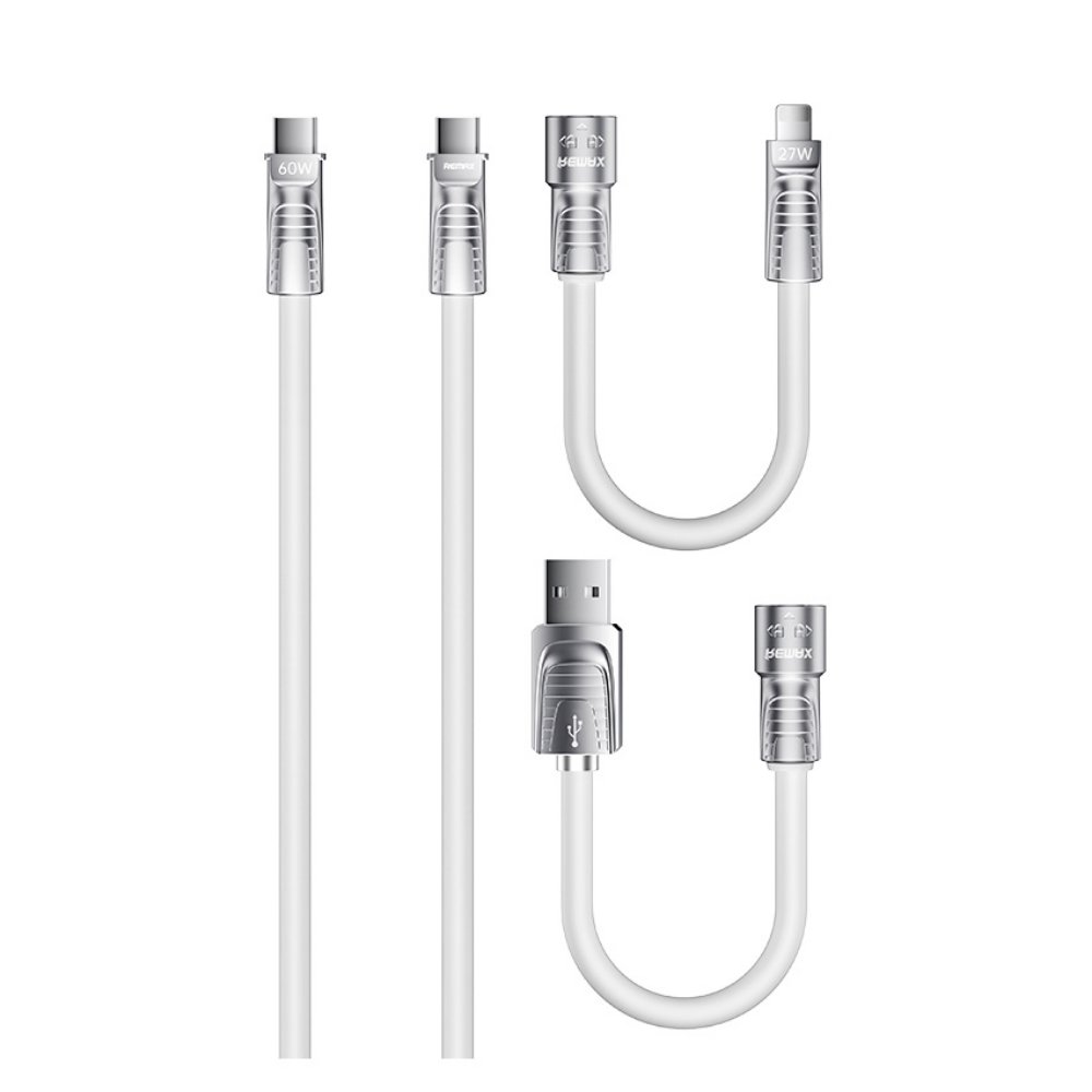 Kabl — Data Remax RCC-168 Lyncharge Series 60w 4-in-1 Zinc, beli