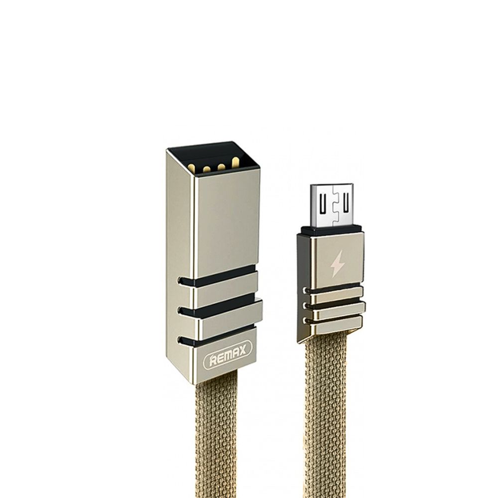 Kabl — Data Remax Weave RC-081m micro USB zeleni 1m