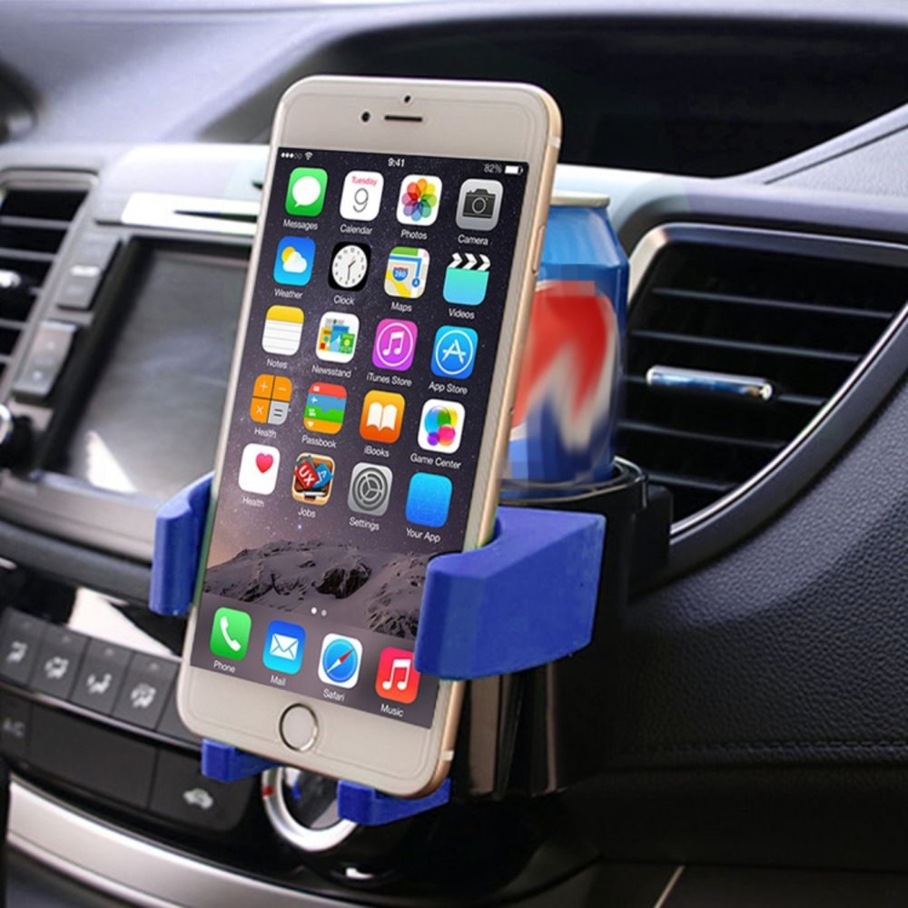 Power bank — Drzac za casu/telefon za auto, crni