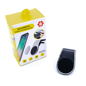 Power bank — Držač za mobilni telefon za ventilaciju sa magnetom, crni