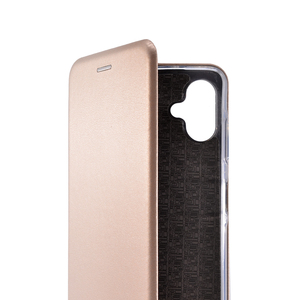 Maska za Samsung Galaxy A06 — Flip Leather, zlatna
