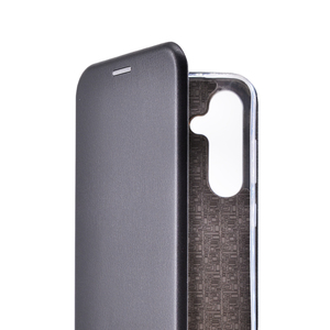Maska za Samsung Galaxy S24 FE — Flip Leather, crna