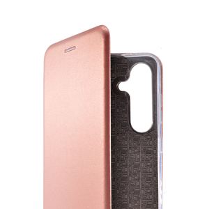 Maska za Samsung Galaxy S25 — Flip Leather, roza