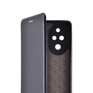 Maska za Honor 200 Pro — Flip Leather, crna