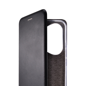 Maska za Honor 400 Pro — Flip Leather, crna