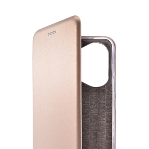 Maska za Honor 400 — Flip Leather, zlatna