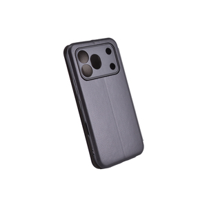 Maska za Honor 600 Pro — Flip Leather, crna