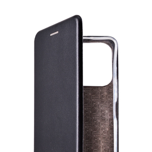 Maska za Honor X6b — Flip Leather, crna