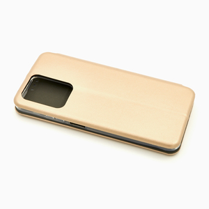 Maska za Honor X7a — Flip Leather, zlatna