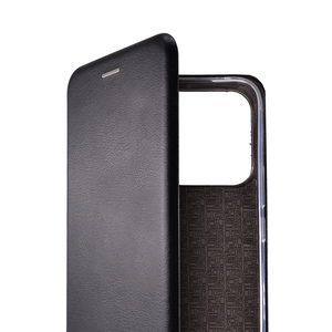 Maska za Honor X8c — Flip Leather, crna