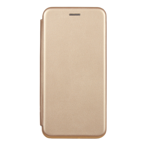 Maska za Apple iPhone 14 — Flip Leather, zlatna