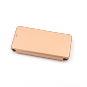 Maska za Apple iPhone 15 Pro Max — Flip Leather, zlatna