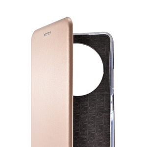 Maska za Xiaomi Redmi 14C — Flip Leather, zlatna